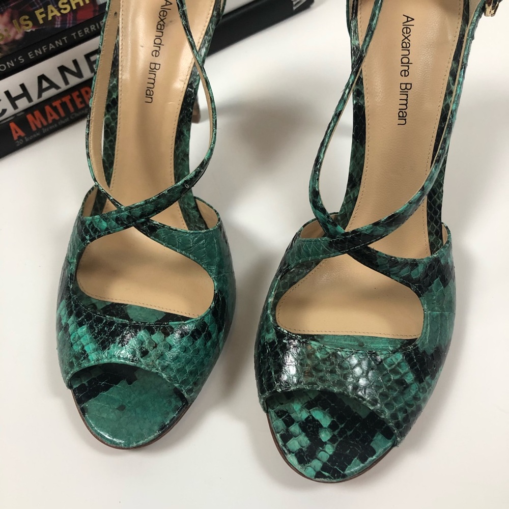 Alexandre Birman Heels Snakeskin Bucatta 9.5 - Picture 3 of 9